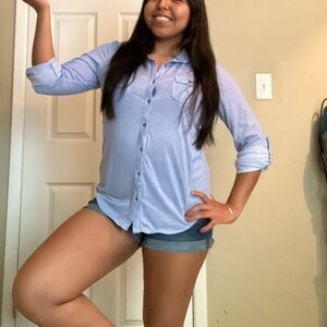 Passport button shirt